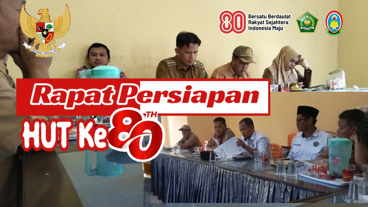 Guru MAN 1 Tebo Ikuti Rapat Persiapan HUT RI ke 80 di Kantor Camat Tebo Ulu.