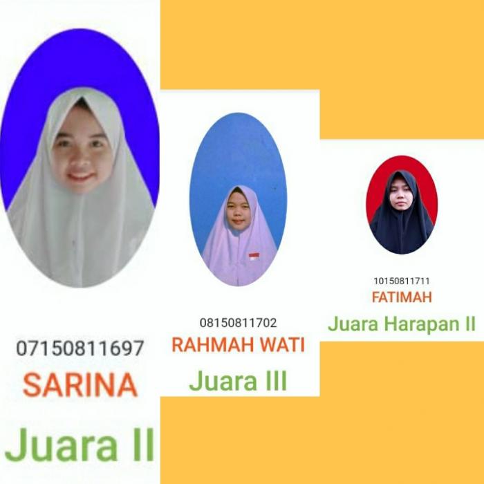 Alhamdulillah, Siswa/siswi MAN 1 Tebo kembali mengukir prestasi di ajang KSM tingkat Kabupaten/kota