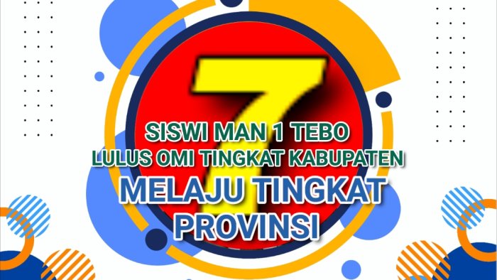 Tujuh Siswi MAN 1 Tebo Lulus OMI, Melaju ke Tingkat Provinsi