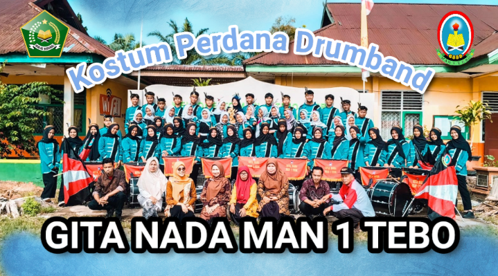 Gita Nada Drumband MAN 1 Tebo Tampil Memukau dengan Kostum Perdana 2025