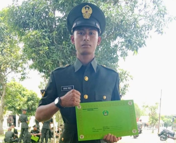 Alumni MAN 1 Tebo, Irfan Padli Lulus Jadi Abdi Negara