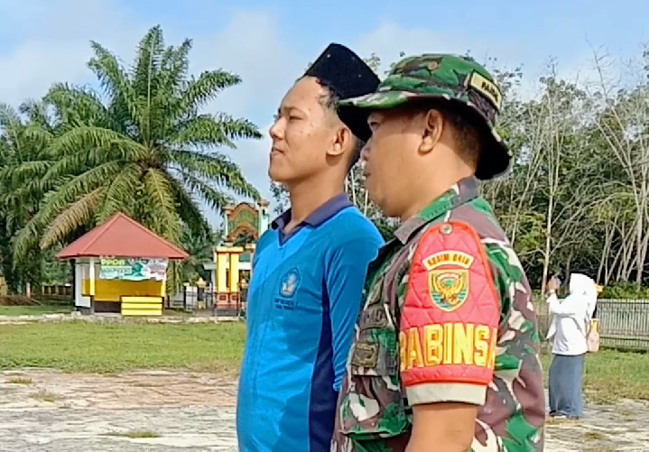 Siswa Baru MAN 1 TEBO Ikuti Pelatihan Kedisiplinan dari Babinsa TNI Tebo Ulu.
