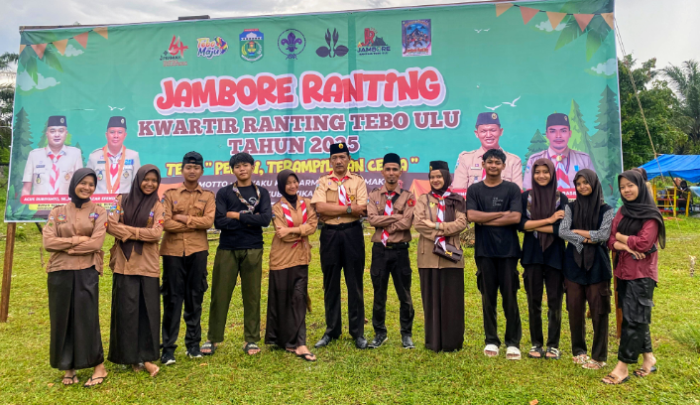 MAN 1 Tebo Dominasi Kepanitian: Anggota Pramuka Ambil Peran Sentral di Jambore Ranting