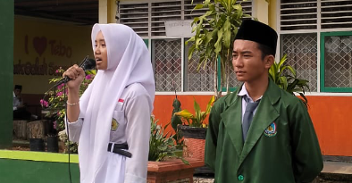 Pimpinan Baru OSIM Resmi Dilantik: Alya dan Aziz Bawa Semangat Kekompakan Untuk Perubahan MAN 1 Tebo